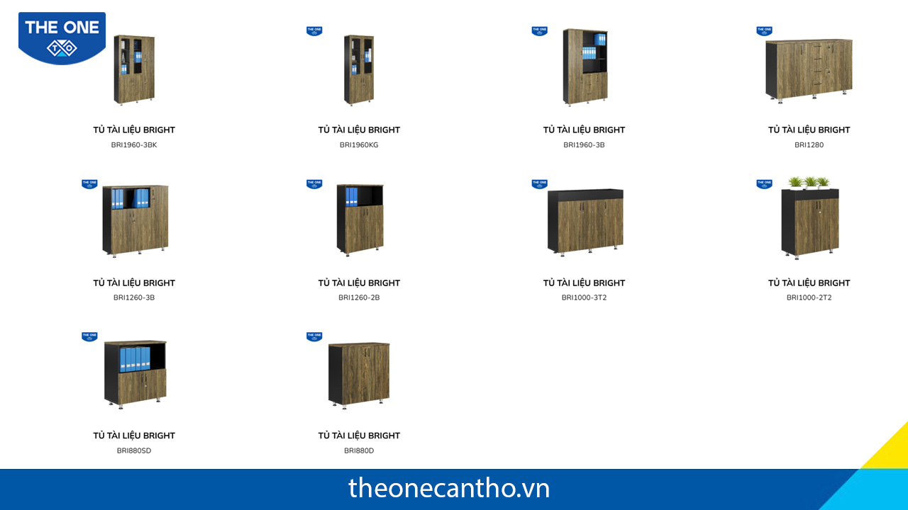 Dòng tủ tài liệu Bright của Nội Thất The One.