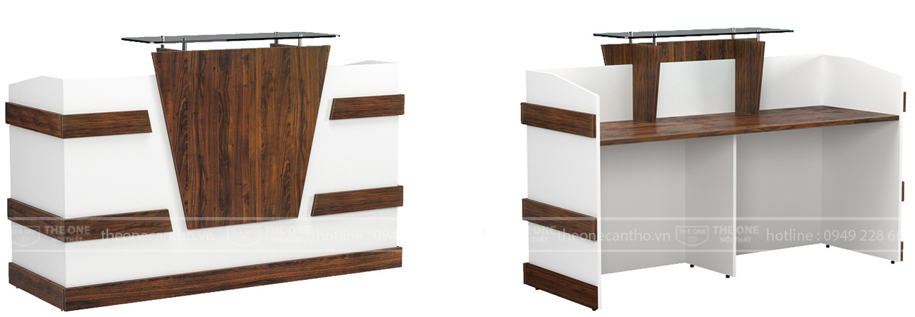 Bàn quầy lễ tân.