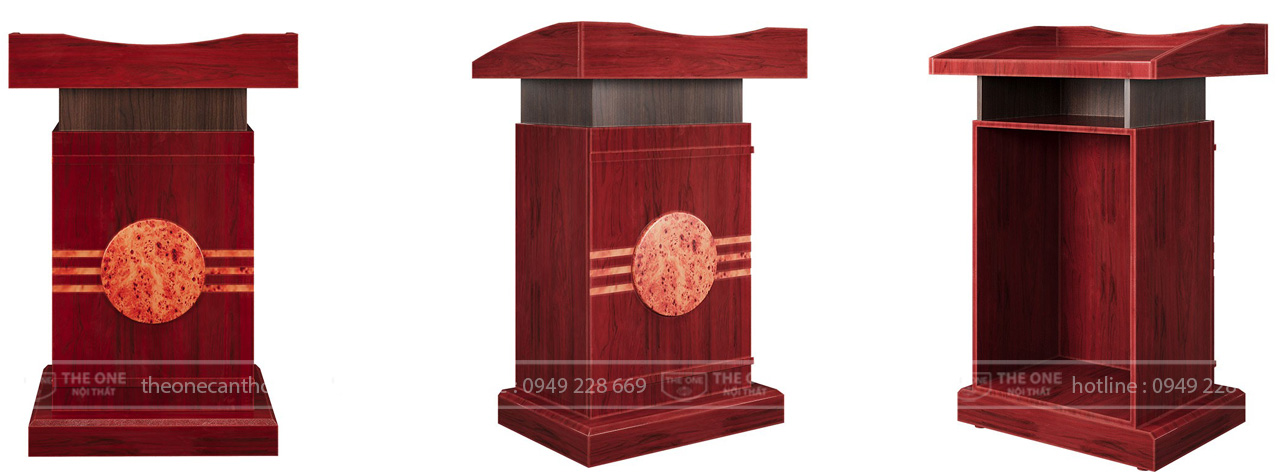 Bục phát biểu có thiết kế sang trọng.