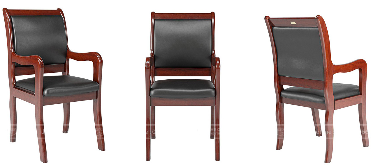 Ghế hội trường gỗ tự nhiên kết hợp nệm.