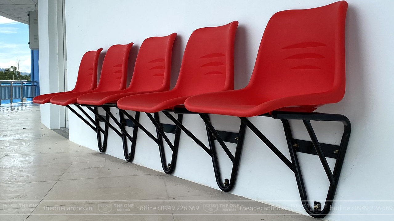 Ghế nhà thi đấu cũng có thể lắp cho sảnh chờ.