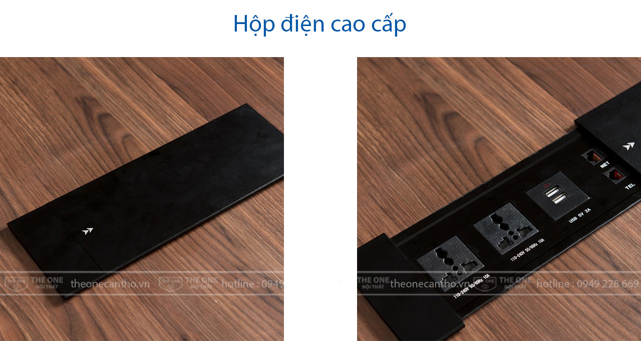 Hộp điện cao cấp được trang bị trên bàn lãnh đạo của The One.