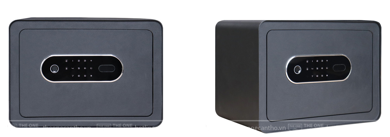 Két sắt điện tử mini khách sạn trang bị vân tay điện tử.