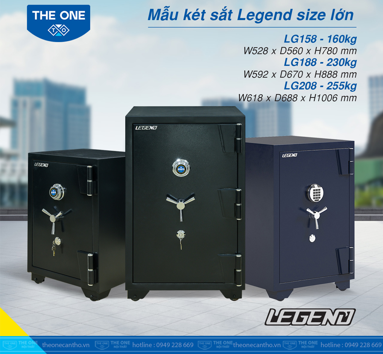 Mẫu két sắt Legend size lớn.