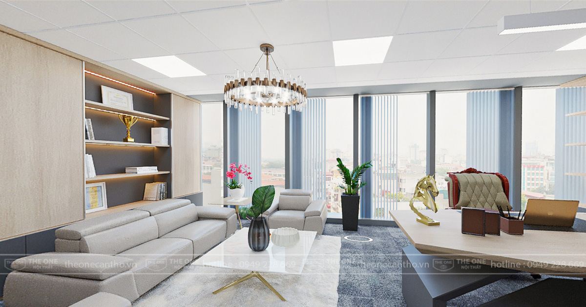 Không gian sang trọng với sofa The One.