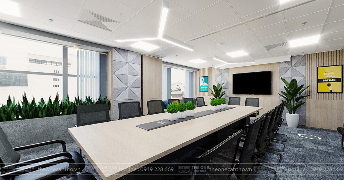 Không gian nội thất phòng họp.