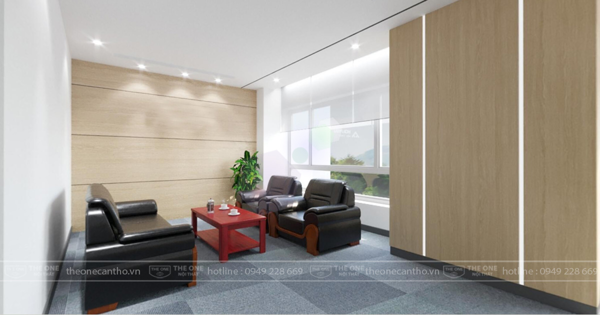 Sofa The One tạo không gian tiếp khách sang trọng.