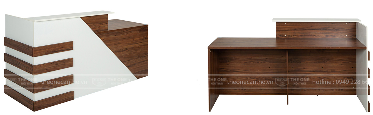 Bàn lễ tân cho không gian nhỏ.