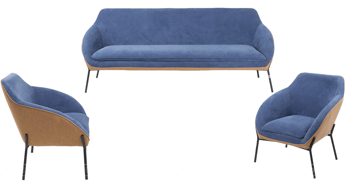 Ghế sofa văn phòng được thiết kế theo phong cách tối giản.