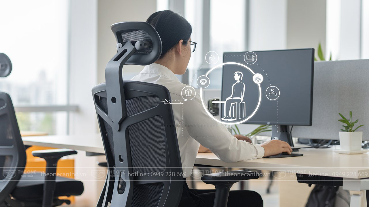 Các tính năng bổ trợ đặc biệt của ghế công thái học.