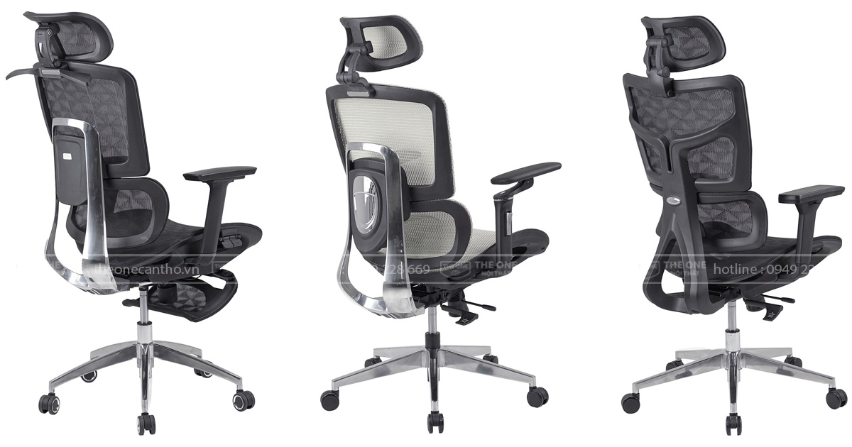 Các mẫu ghế văn phòng được thiết kế Ergonomic (công thái học) thường được lựa chọn cho các văn phòng làm việc tại nhà.