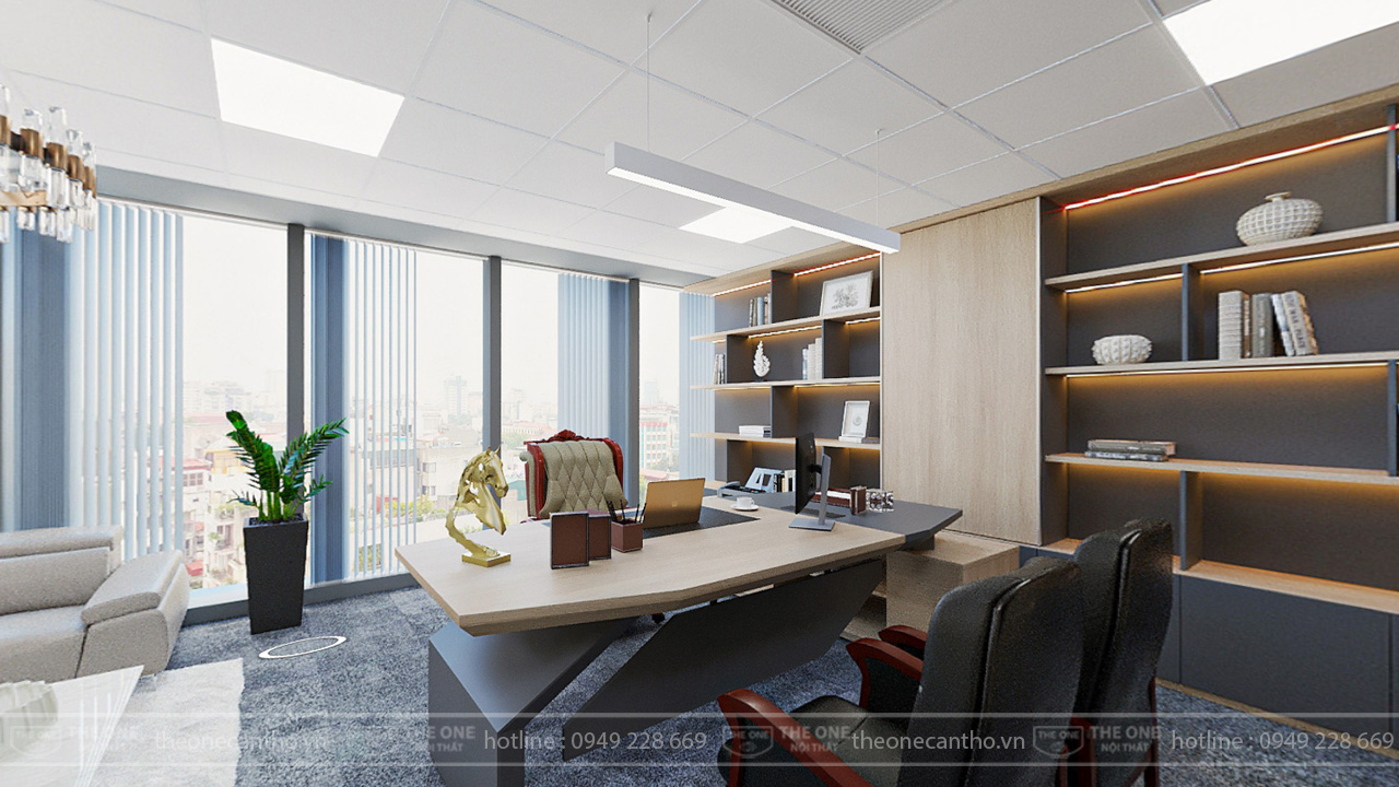 Phòng lãnh đạo được trang bị các sản phẩm của The One.
