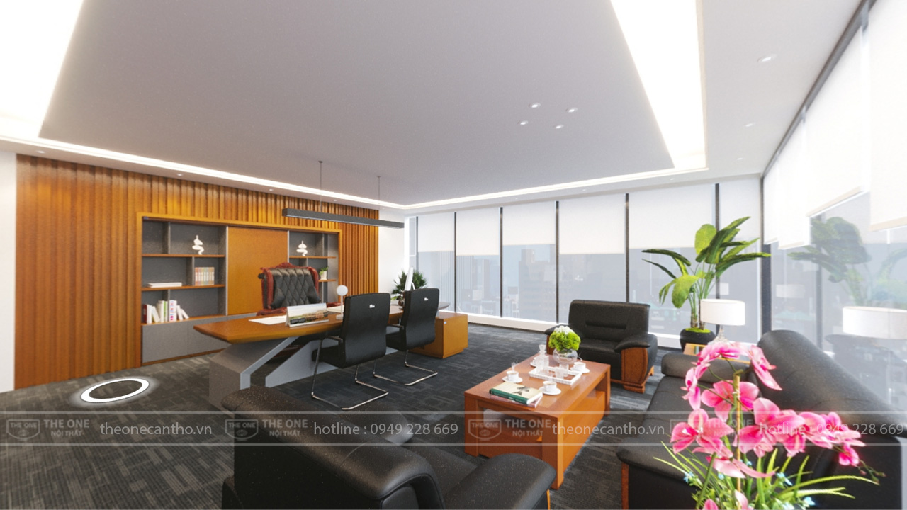 Văn phòng lãnh đạo với nội thất The One.