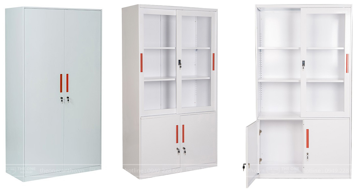 Mẫu tủ hồ sơ sắt The One có thiết kế hiện đại và sang trọng.