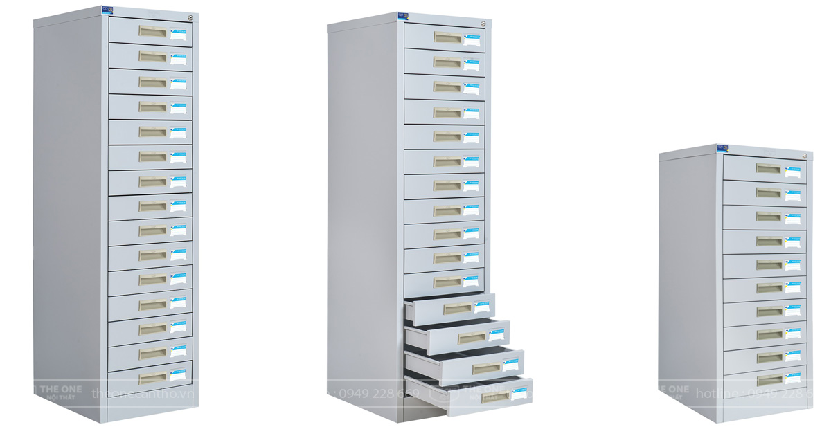 Tủ sắt để file nhiều ngăn kéo.