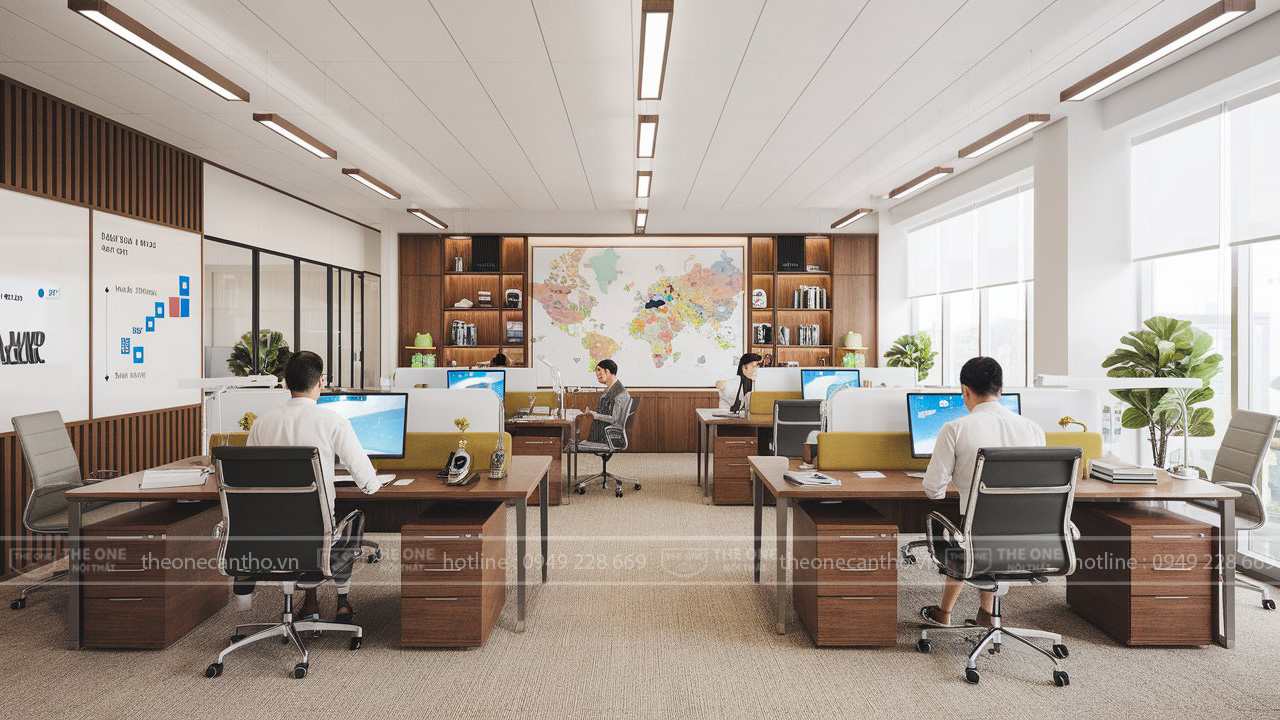 Văn phòng làm việc công ty tài chính ngân hàng.