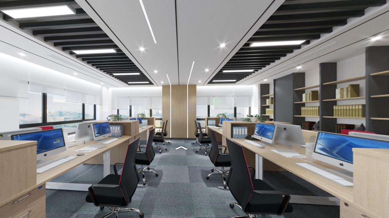 Cụm bàn làm việc văn phòng - tối ưu không gian làm việc.