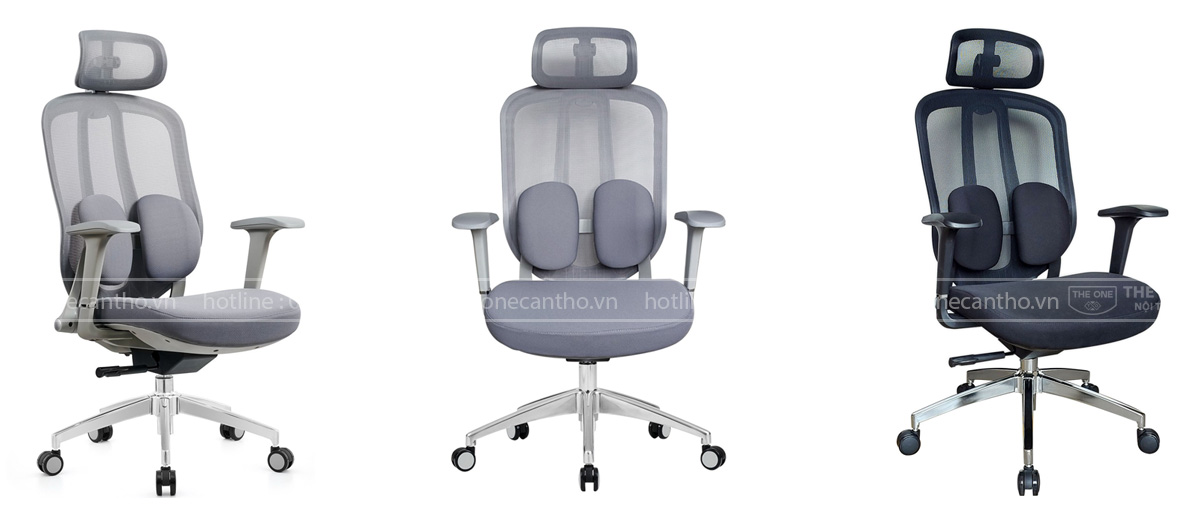 (GLE04 với khả năng ngả hãm 3 vị trí, có đệm phần eo lưng hỗ trợ cột sống tối đa)