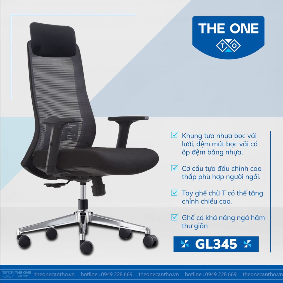 ghế lưới GL345