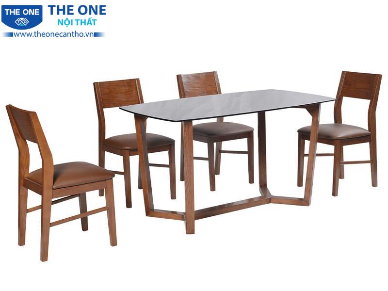 Bàn ghế ăn gỗ tự nhiên HGB69