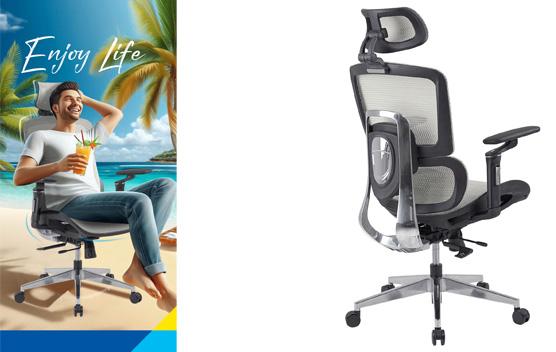 Ghế công thái học chống đau lưng cho dân văn phòng: Giải pháp tối ưu