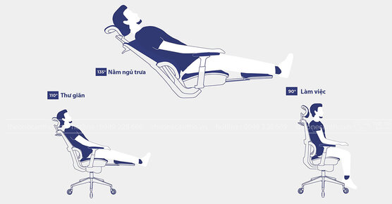 Ghế ngả lưng văn phòng thư giãn siêu hót